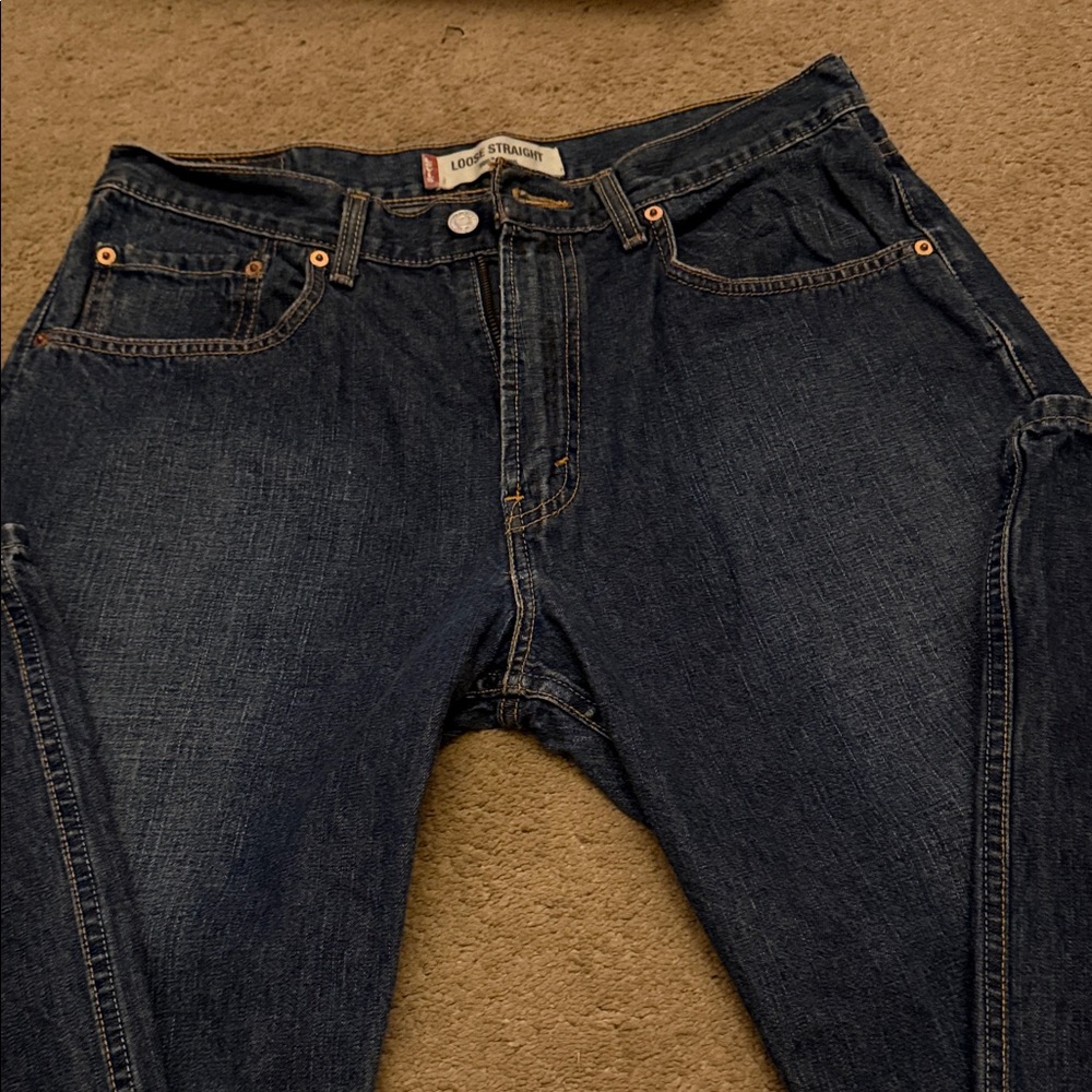 Levi's Men's 569 Relaxed Fit Jeans in Deep Indigo